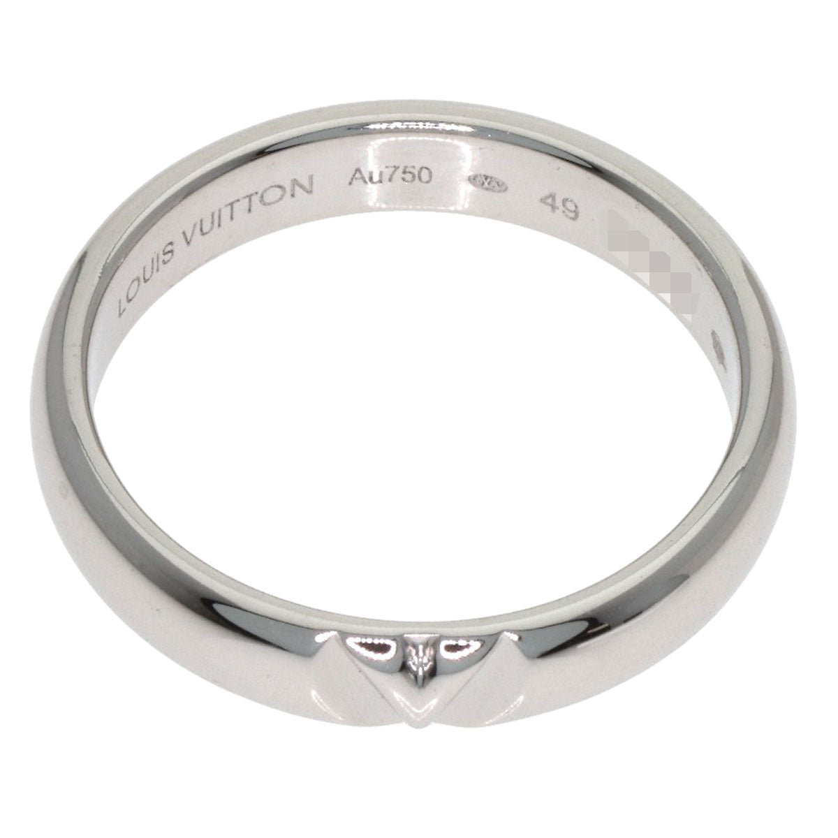 LOUIS VUITTON LV Volt Multi Wedding Ring #49 Ring K18 White Gold Ladies [Used]