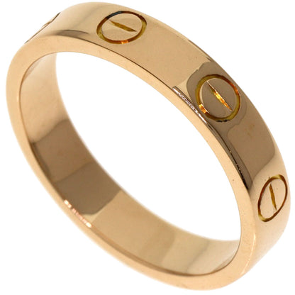 CARTIER Mini love ring #50 Ring K18 Pink Gold Ladies [Used]