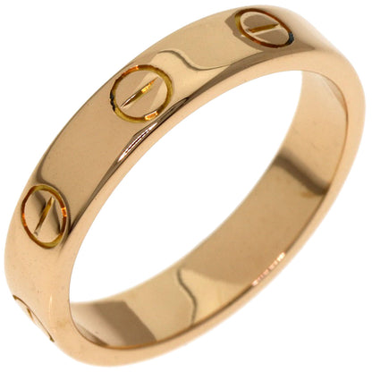 CARTIER Mini love ring #50 Ring K18 Pink Gold Ladies [Used]
