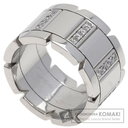 CARTIER Tank Française LM Diamond #48 Ring K18 White Gold Ladies [Used]