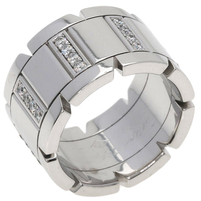 CARTIER Tank Française LM Diamond #48 Ring K18 White Gold Ladies [Used]