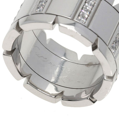 CARTIER Tank Française LM Diamond #48 Ring K18 White Gold Ladies [Used]