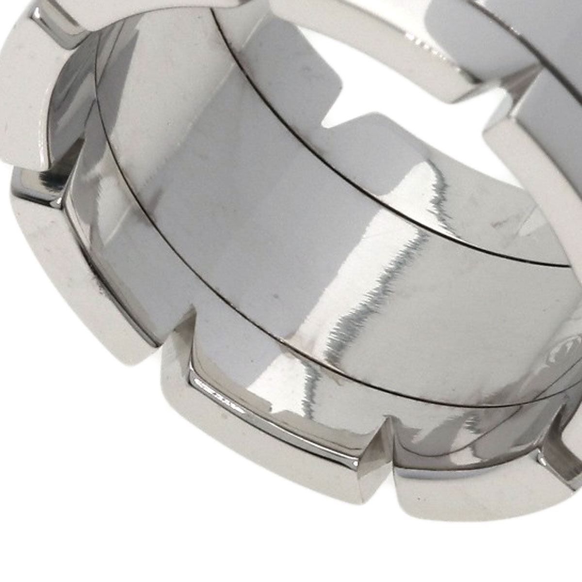CARTIER Tank Française LM Diamond #48 Ring K18 White Gold Ladies [Used]