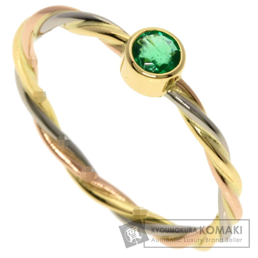 CARTIER Twist Emerald #51 Ring K18 Yellow Gold K18 White GoldLadies [Used]