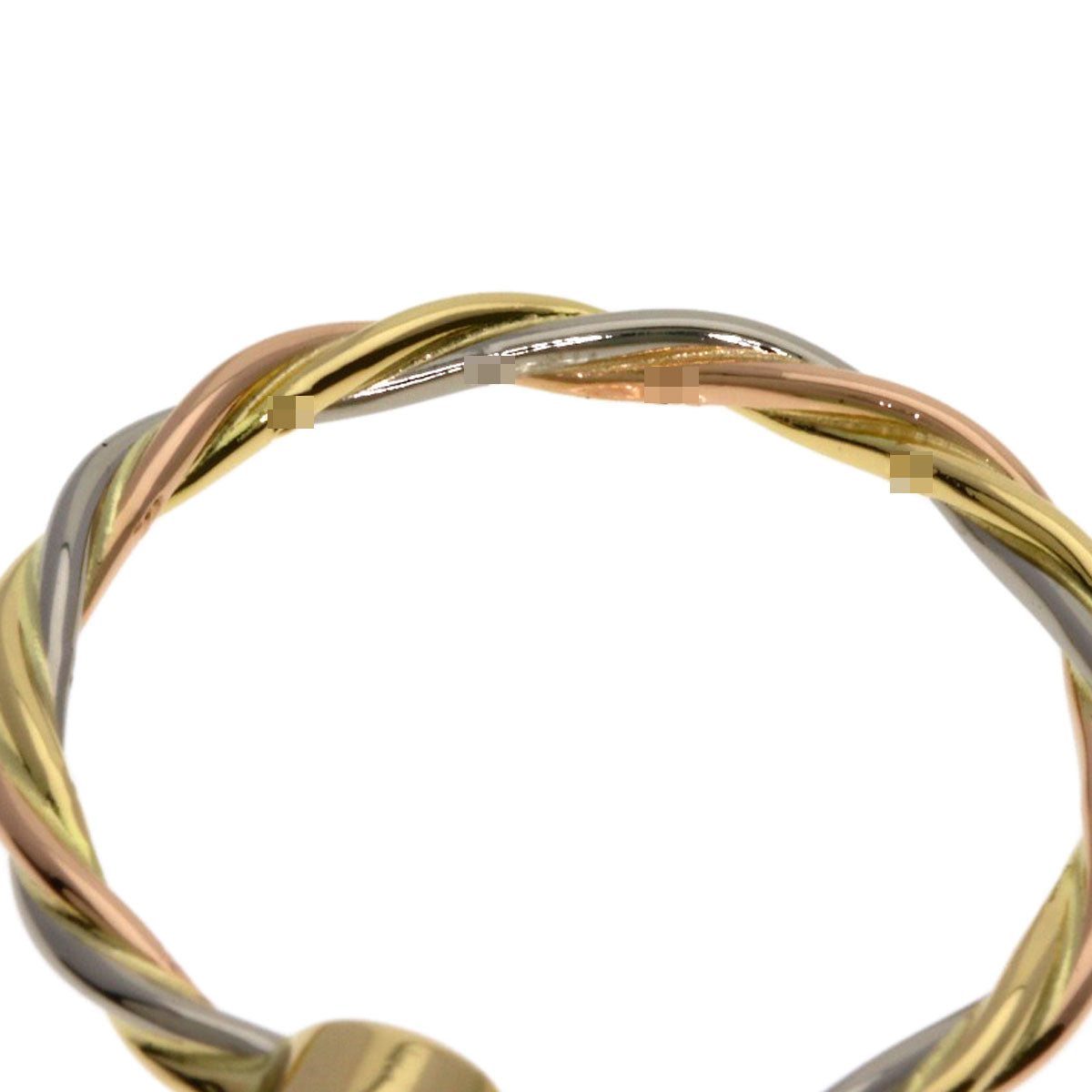 CARTIER Twist Emerald #51 Ring K18 Yellow Gold K18 White GoldLadies [Used]