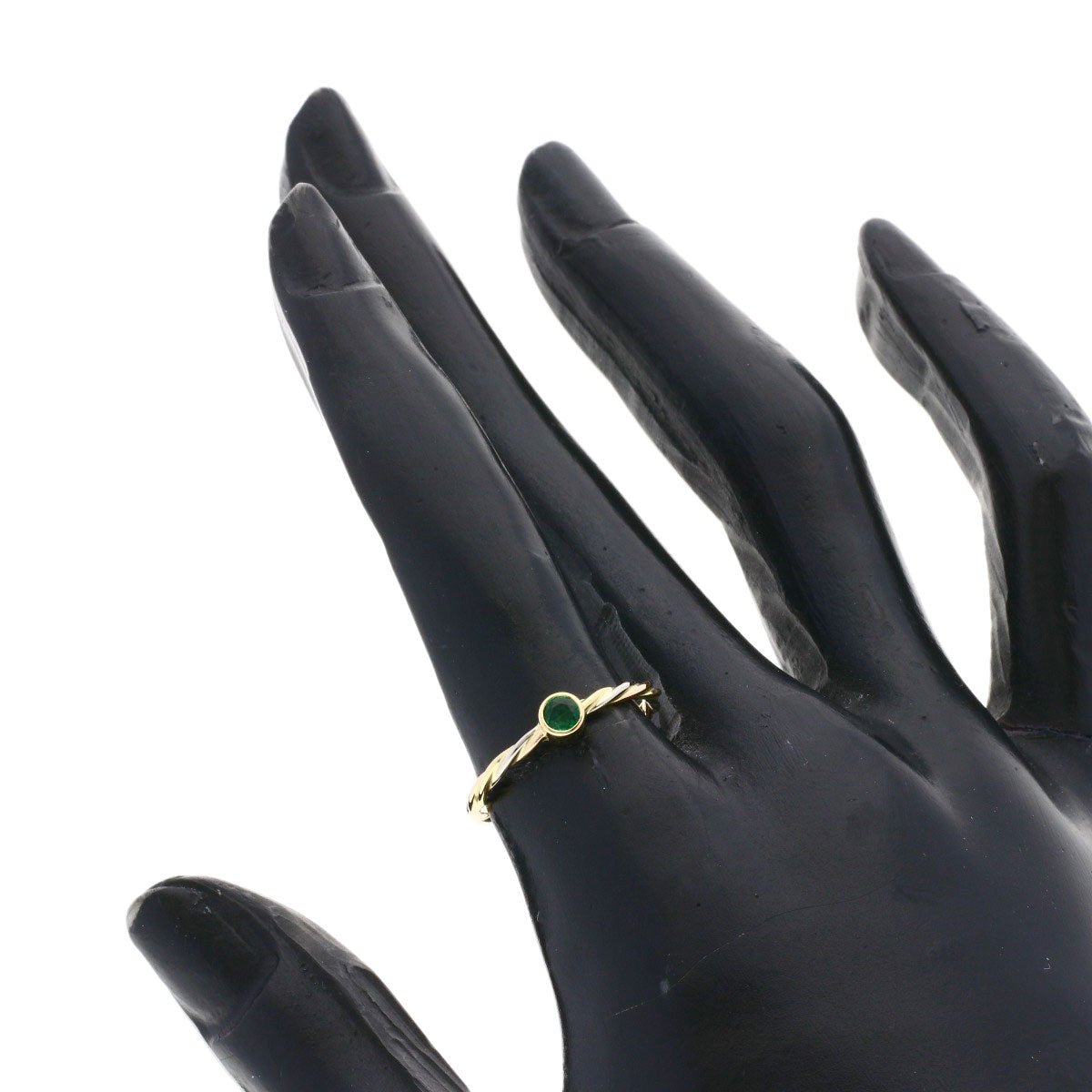 CARTIER Twist Emerald #51 Ring K18 Yellow Gold K18 White GoldLadies [Used]