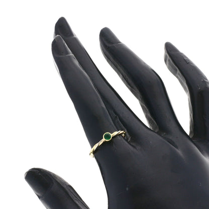 CARTIER Twist Emerald #51 Ring K18 Yellow Gold K18 White GoldLadies [Used]
