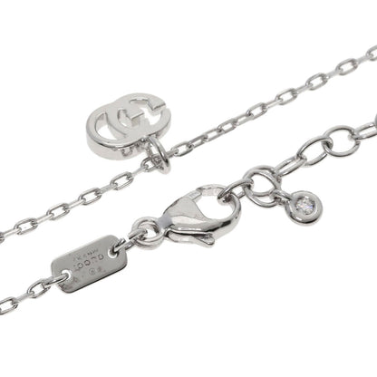 GUCCI Double G Necklace K18 White Gold Ladies [Used]