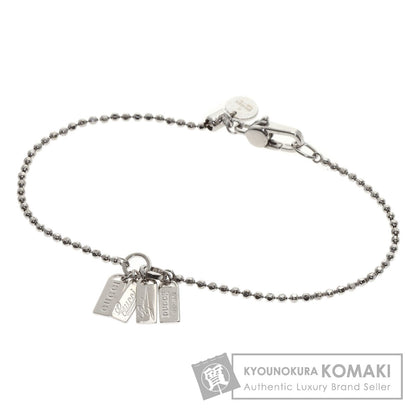 GUCCI with logo Bracelet K18 White Gold Ladies [Used]