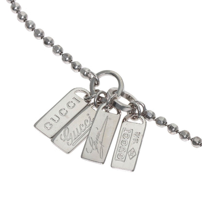 GUCCI with logo Bracelet K18 White Gold Ladies [Used]