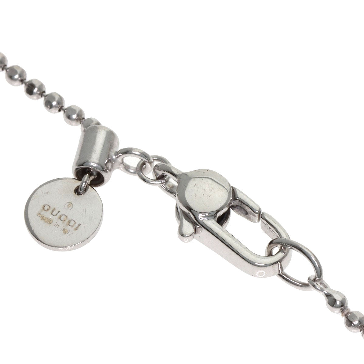GUCCI with logo Bracelet K18 White Gold Ladies [Used]