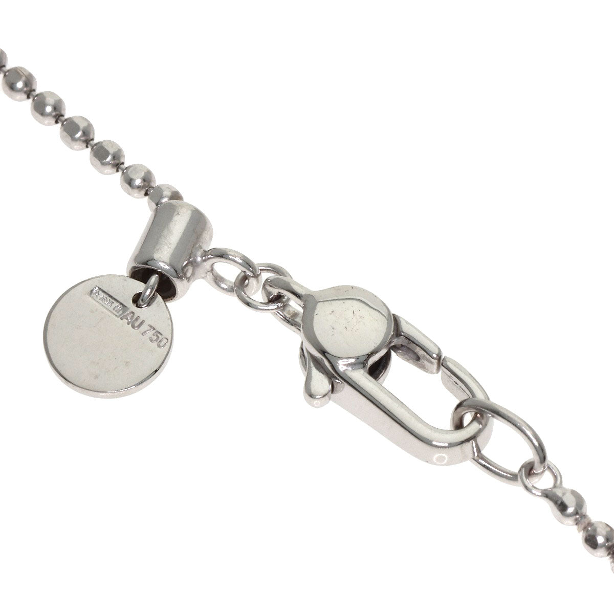 GUCCI with logo Bracelet K18 White Gold Ladies [Used]