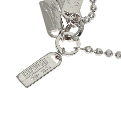 GUCCI with logo Bracelet K18 White Gold Ladies [Used]
