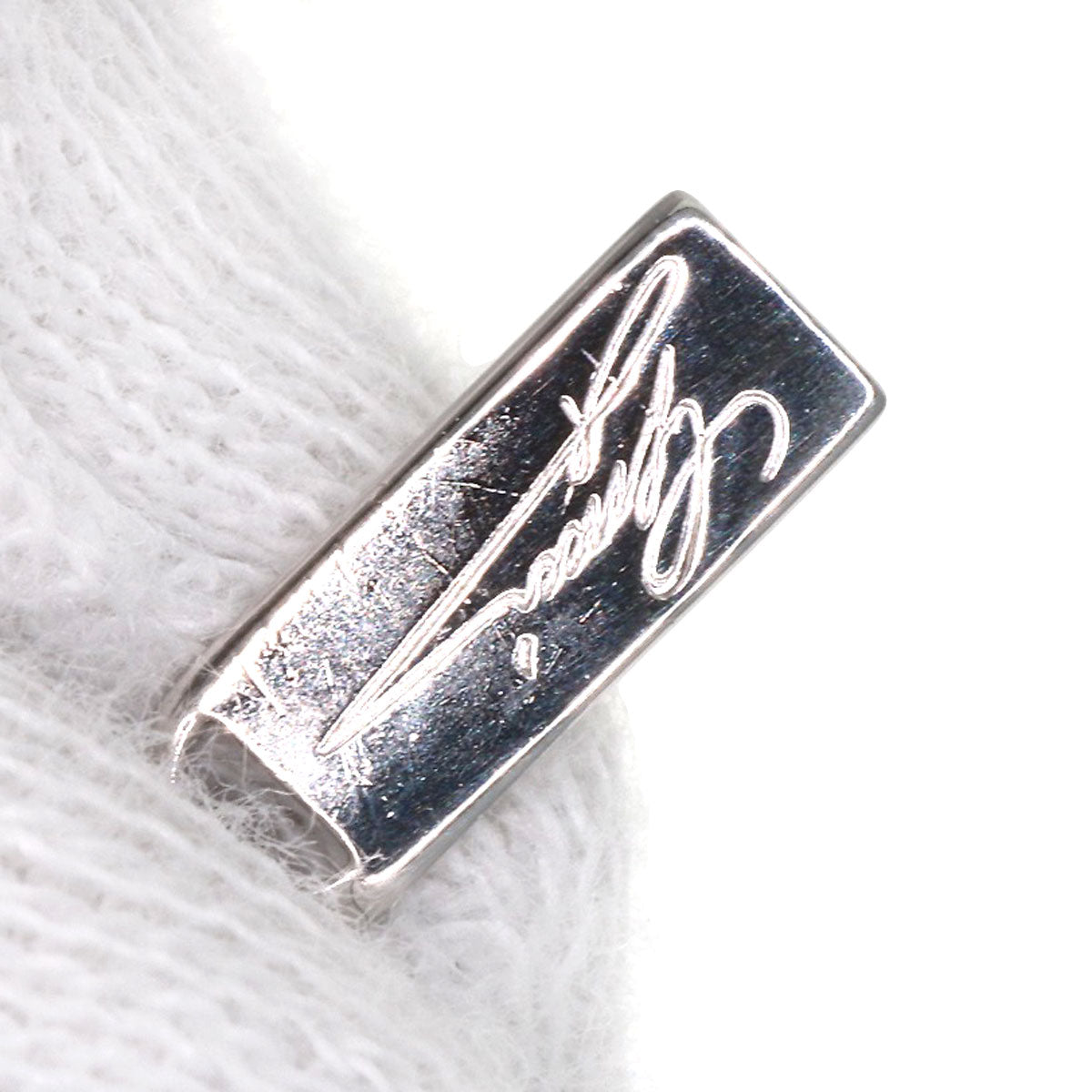 GUCCI with logo Bracelet K18 White Gold Ladies [Used]