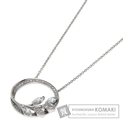TIFFANY&Co. Victoria Vine Circle Diamond Necklace Platinum PT950 Ladies [Used]