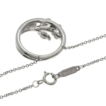 TIFFANY&Co. Victoria Vine Circle Diamond Necklace Platinum PT950 Ladies [Used]