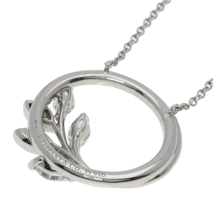 TIFFANY&Co. Victoria Vine Circle Diamond Necklace Platinum PT950 Ladies [Used]