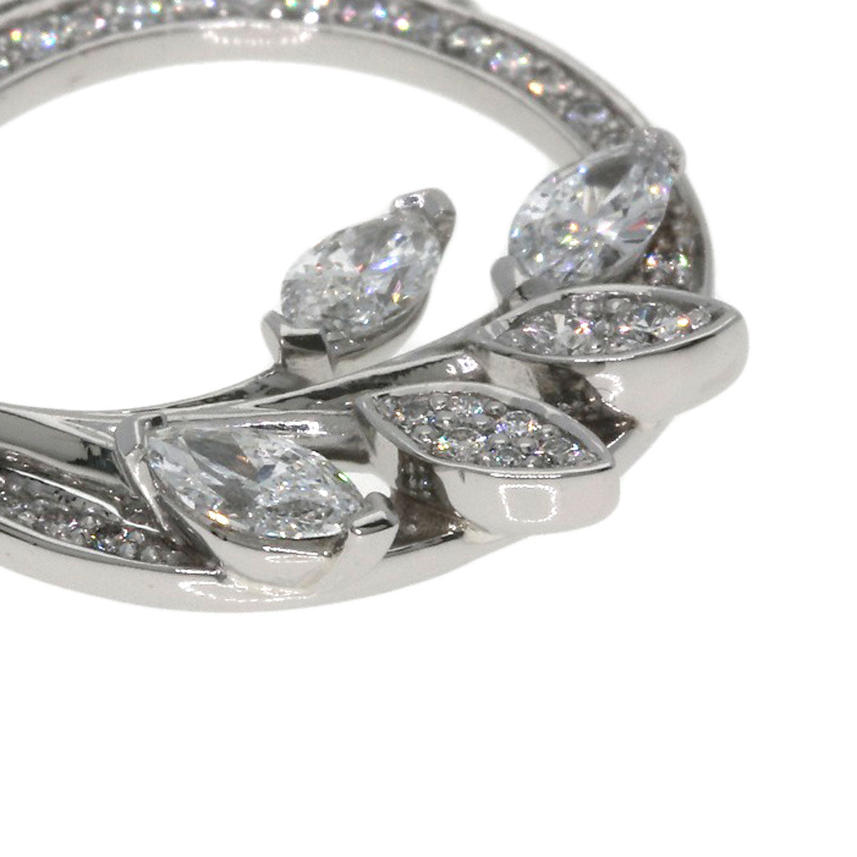 TIFFANY&Co. Victoria Vine Circle Diamond Necklace Platinum PT950 Ladies [Used]