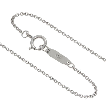TIFFANY&Co. Floral Key Diamond Necklace K18 White Gold Ladies [Used]