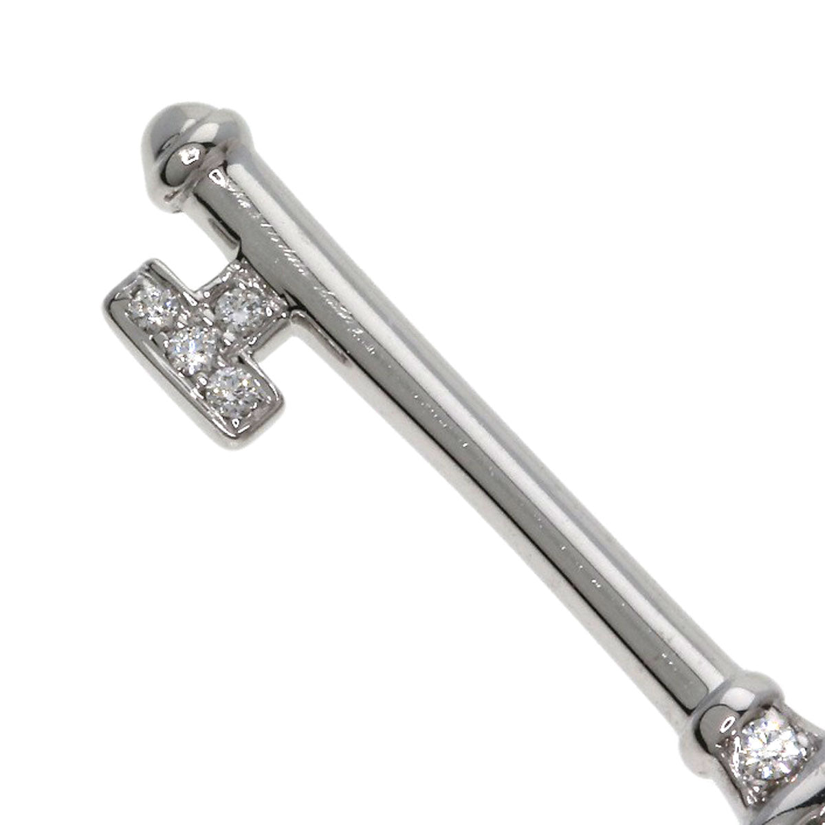 TIFFANY&Co. Floral Key Diamond Necklace K18 White Gold Ladies [Used]
