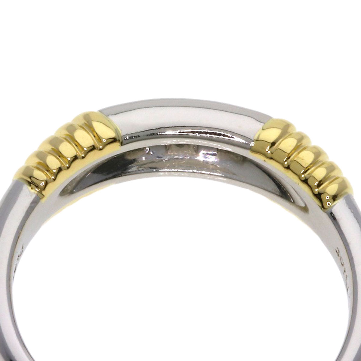 Dior 3P Diamond Ring Platinum PT950 18K Yellow GoldLadies [Used]