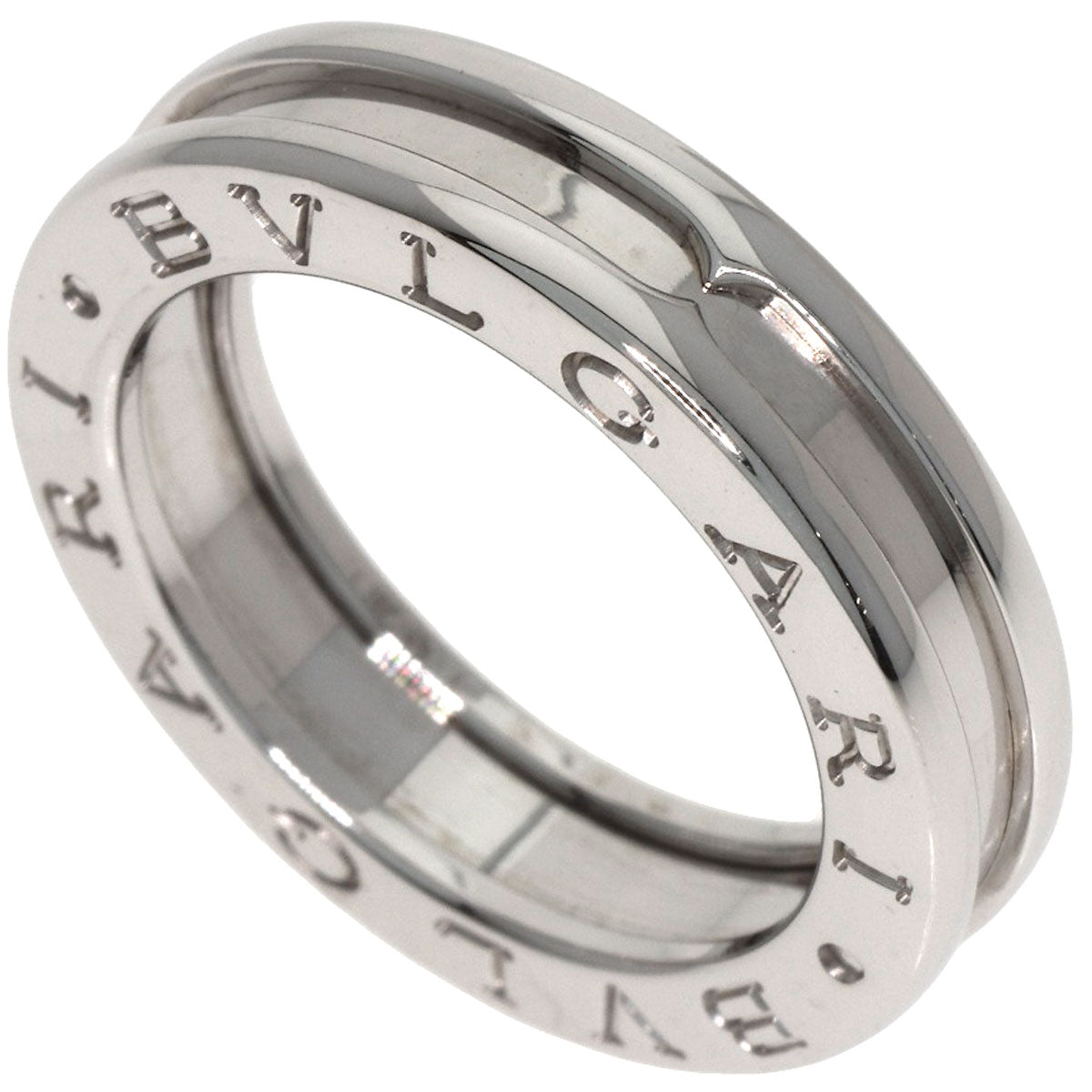 BVLGARI B.zero1 1 band #50 Ring K18 White Gold Ladies [Used]