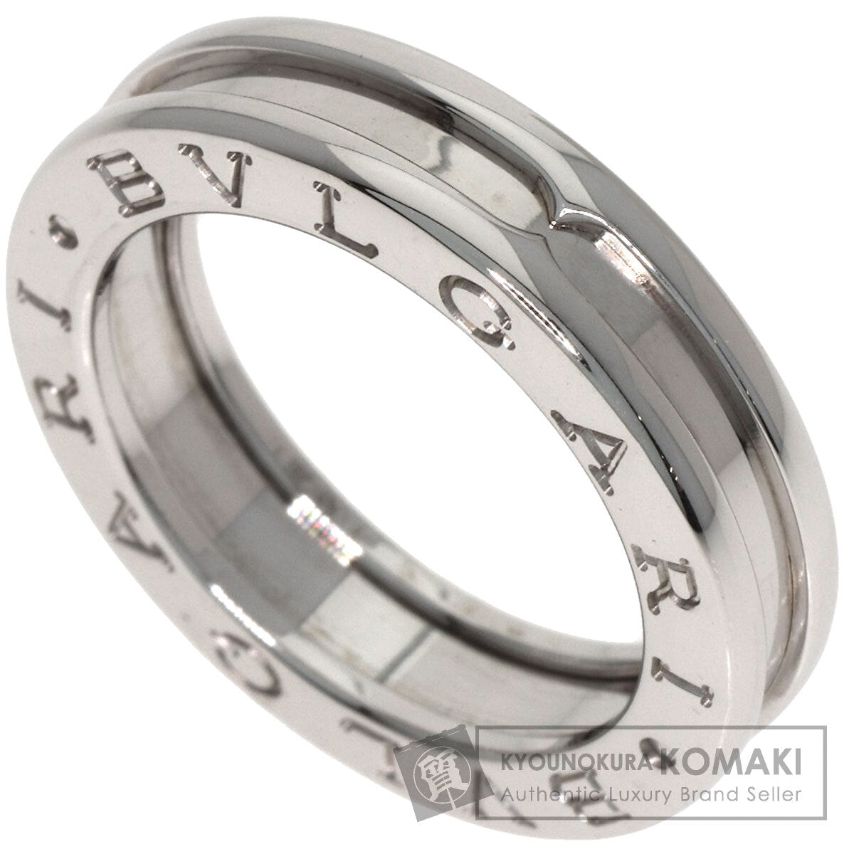 BVLGARI B.zero1 1 band #50 Ring K18 White Gold Ladies [Used]
