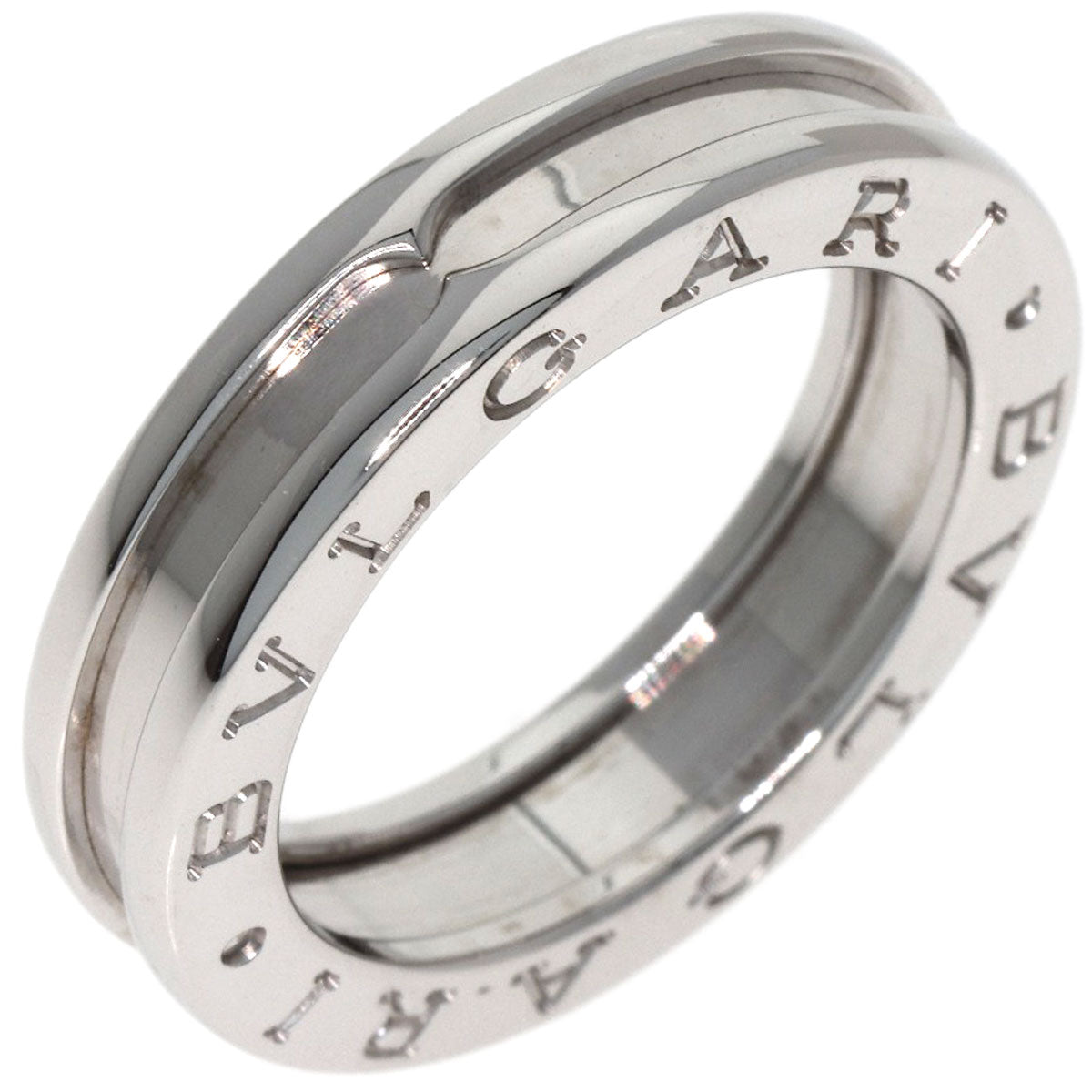 BVLGARI B.zero1 1 band #50 Ring K18 White Gold Ladies [Used]