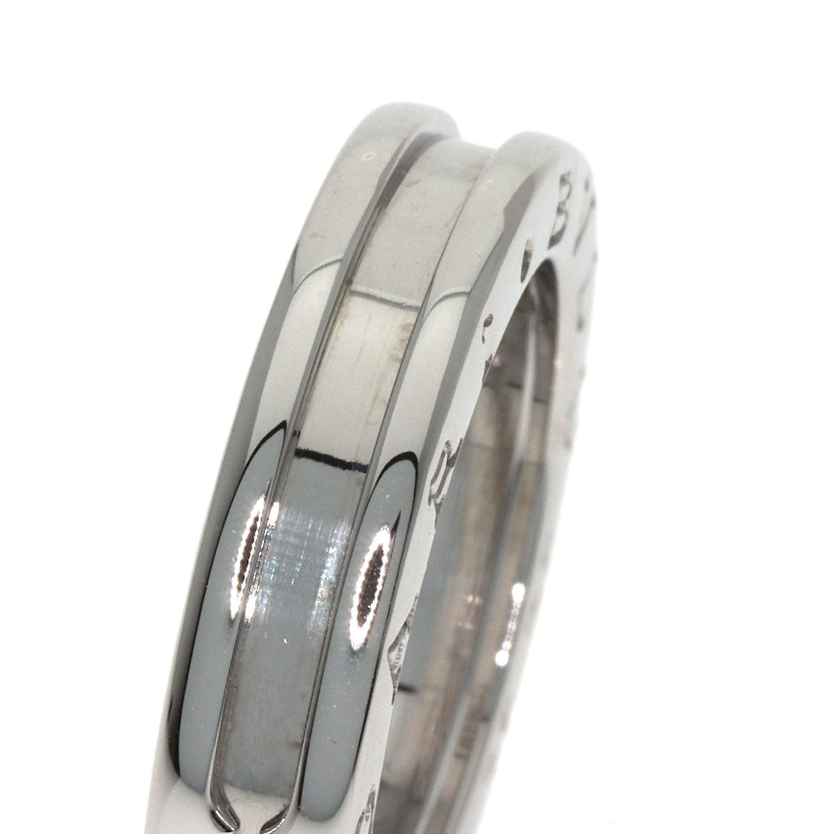 BVLGARI B.zero1 1 band #50 Ring K18 White Gold Ladies [Used]