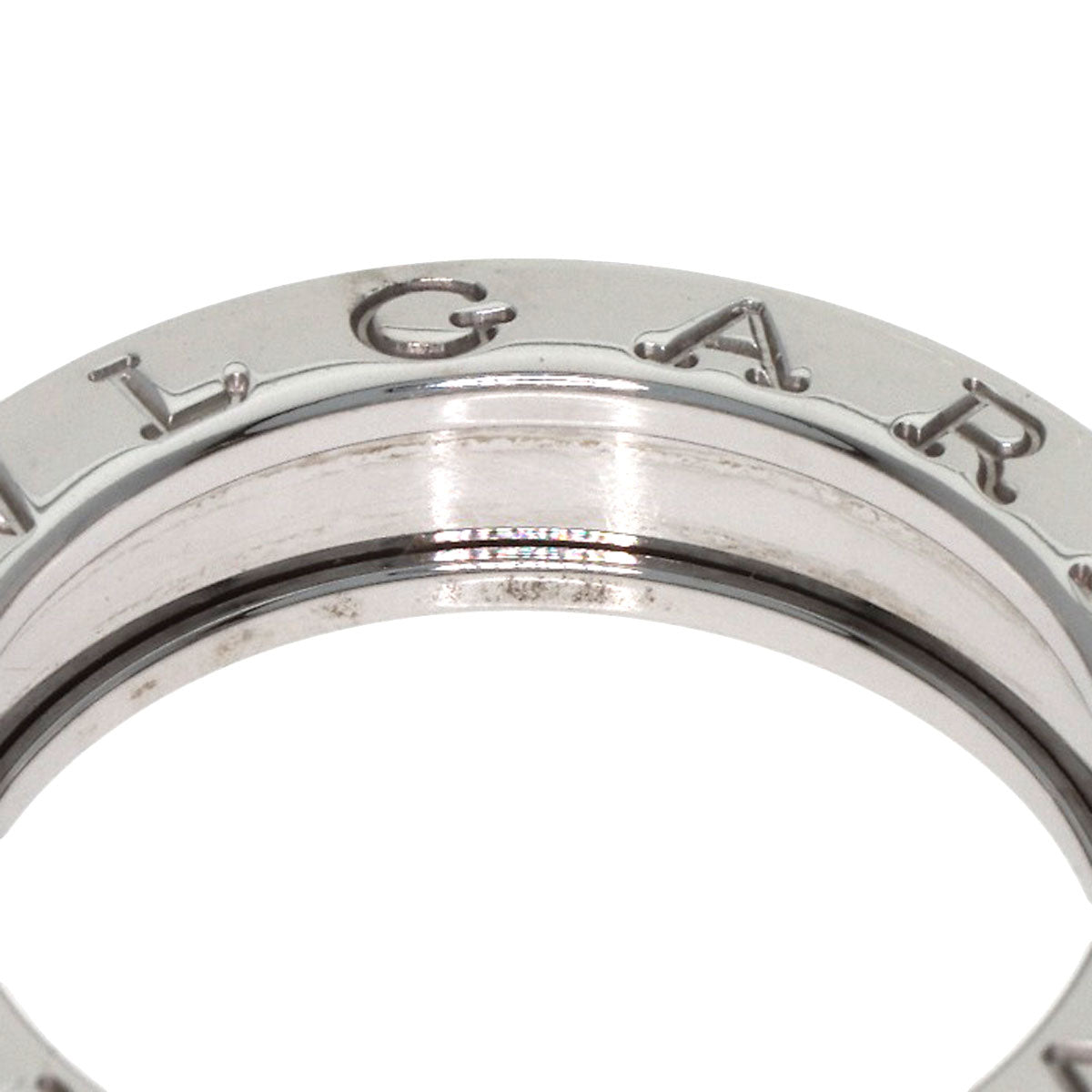 BVLGARI B.zero1 1 band #50 Ring K18 White Gold Ladies [Used]