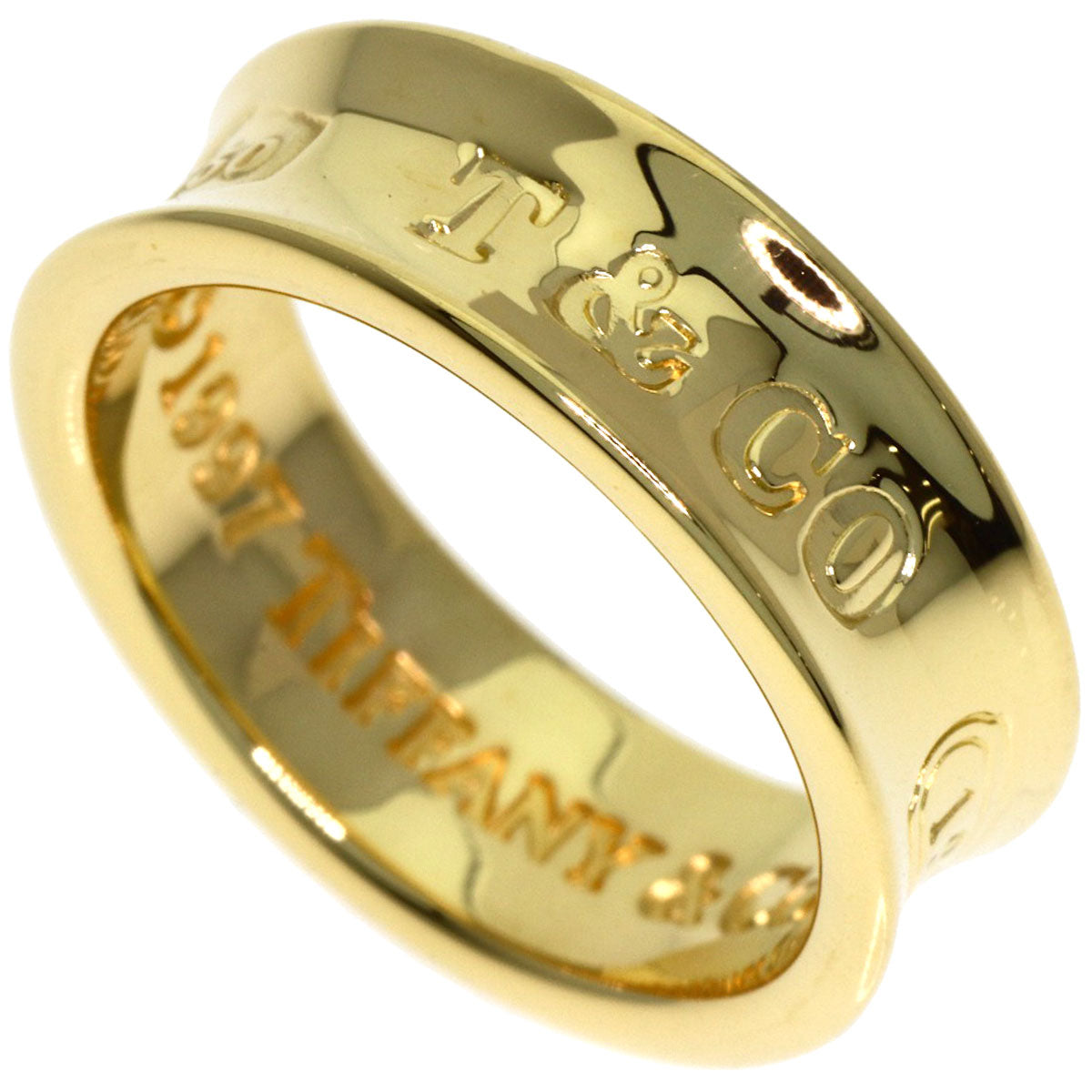 TIFFANY&Co. 1837 Ring K18 Yellow Gold Ladies [Used]