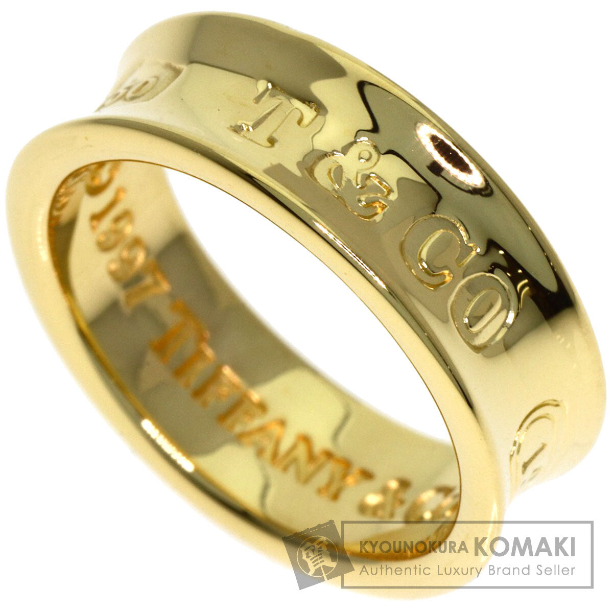 TIFFANY&Co. 1837 Ring K18 Yellow Gold Ladies [Used]
