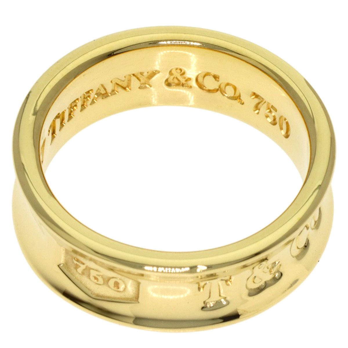 TIFFANY&Co. 1837 Ring K18 Yellow Gold Ladies [Used]