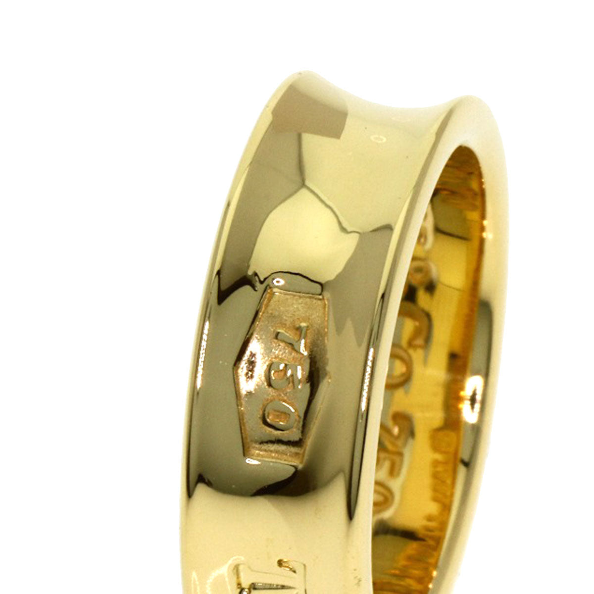 TIFFANY&Co. 1837 Ring K18 Yellow Gold Ladies [Used]