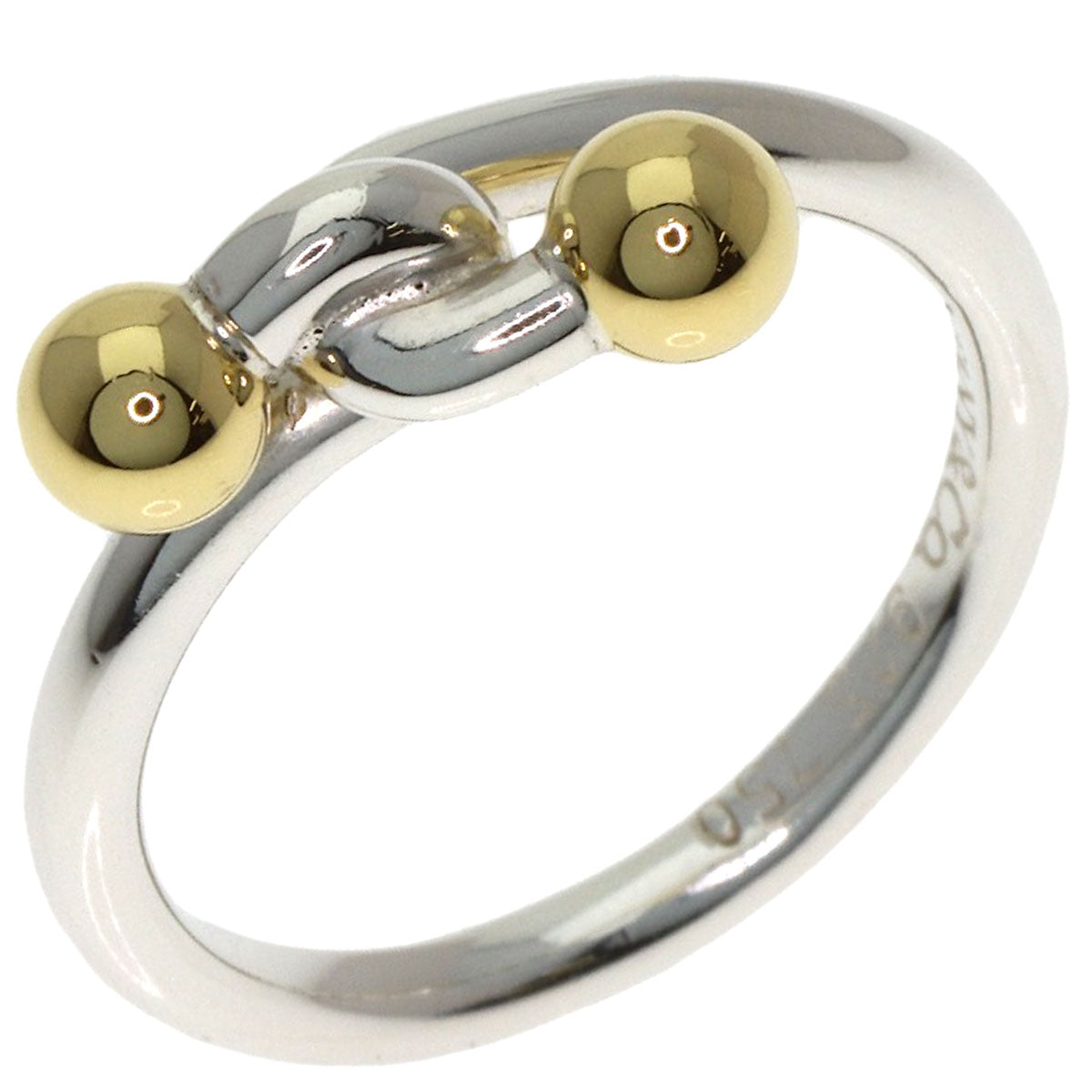 TIFFANY&Co. Love knot Ring Silver 18K Yellow GoldLadies [Used]