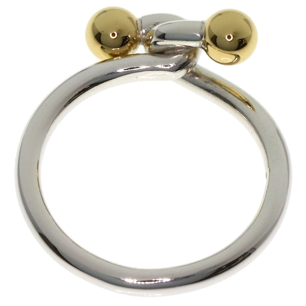 TIFFANY&Co. Love knot Ring Silver 18K Yellow GoldLadies [Used]
