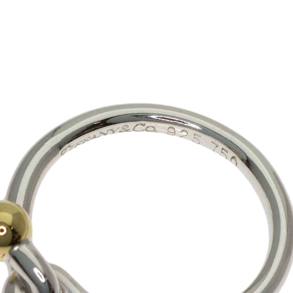 TIFFANY&Co. Love knot Ring Silver 18K Yellow GoldLadies [Used]