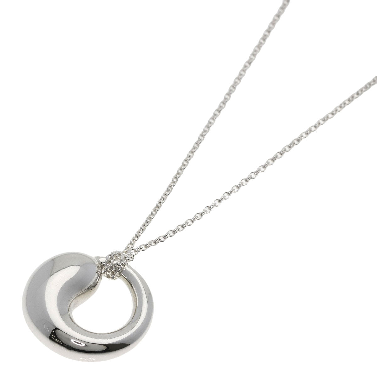 TIFFANY&Co. Eternal Circle Long Necklace Silver Ladies [Used]