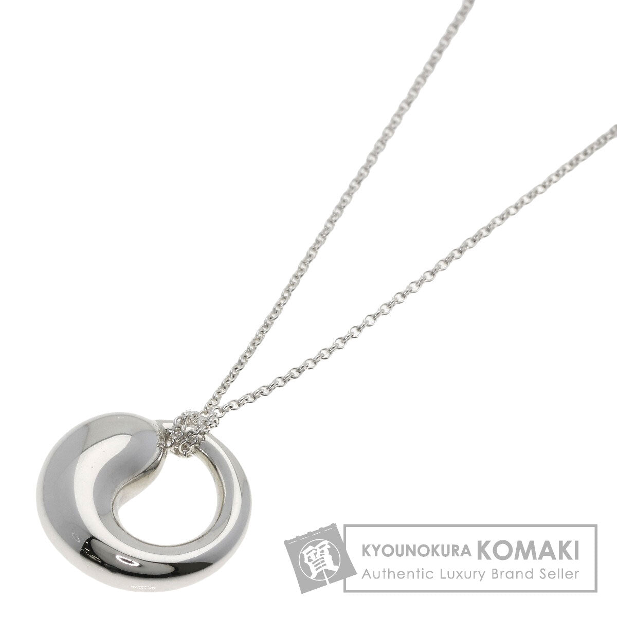 TIFFANY&Co. Eternal Circle Long Necklace Silver Ladies [Used]