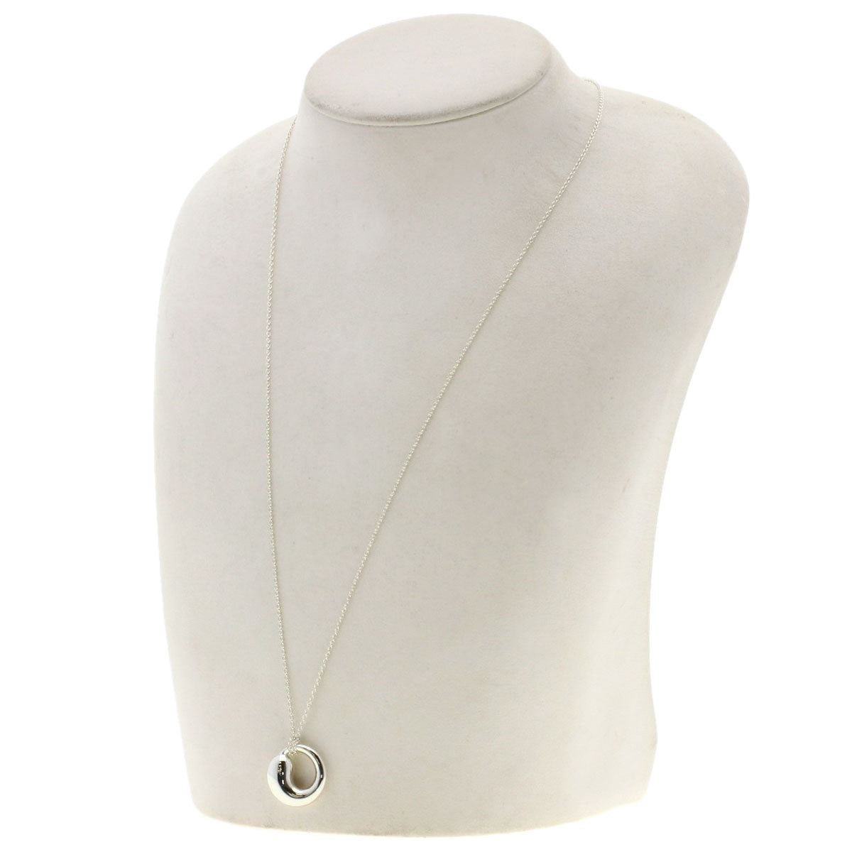 TIFFANY&Co. Eternal Circle Long Necklace Silver Ladies [Used]