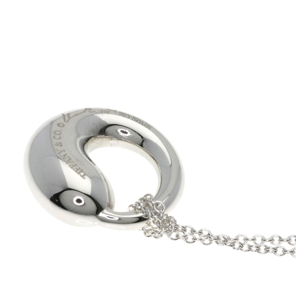 TIFFANY&Co. Eternal Circle Long Necklace Silver Ladies [Used]