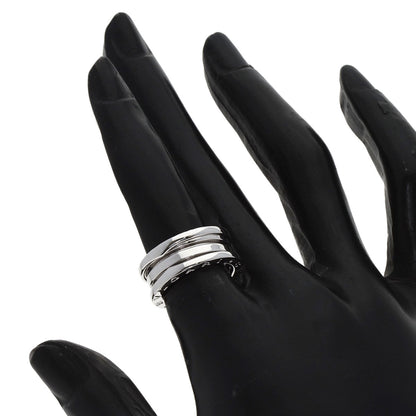 BVLGARI B.zero1 2 Band #49 Ring K18 White Gold Ladies [Used]