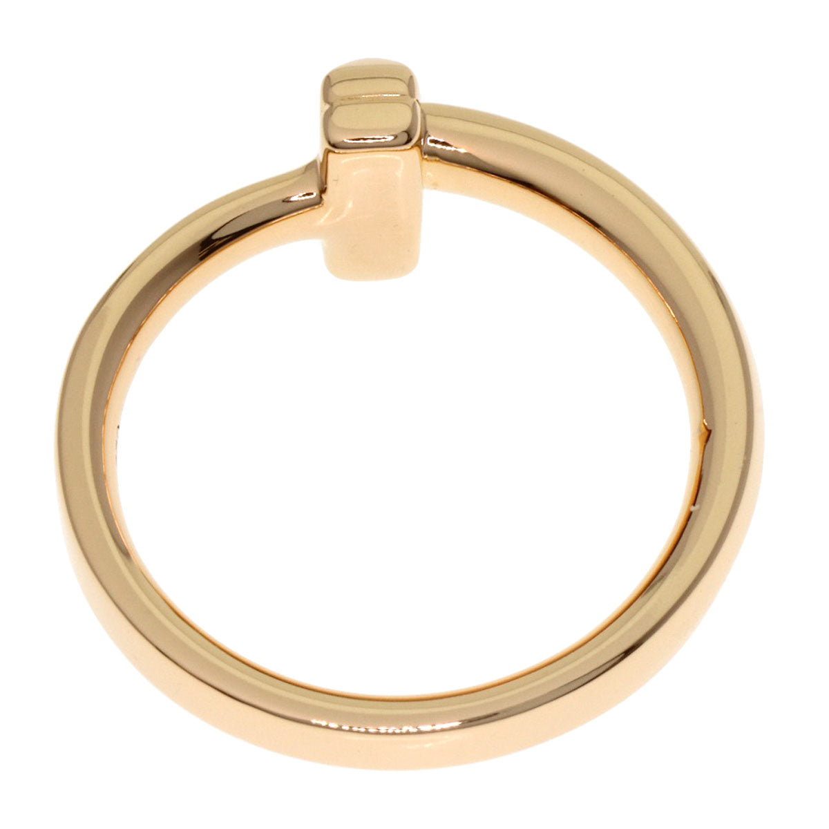 TIFFANY&Co. T one Ring K18 Pink Gold Ladies [Used]