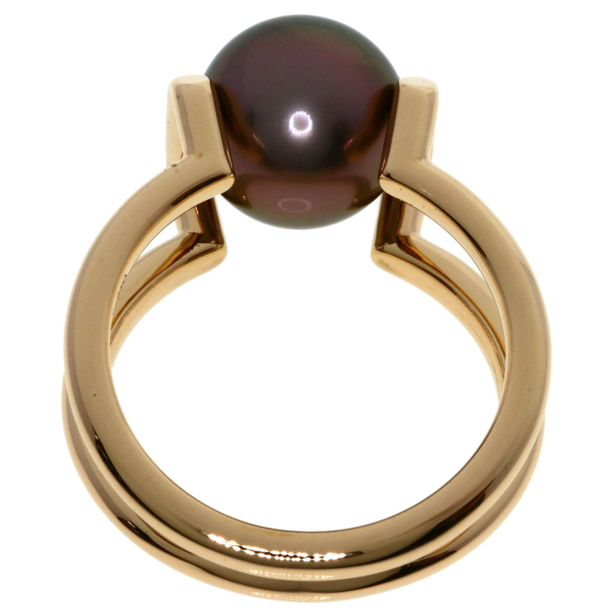 TIFFANY&Co. Hardware Pearl Pearl Ring K18 Pink Gold Ladies [Used]