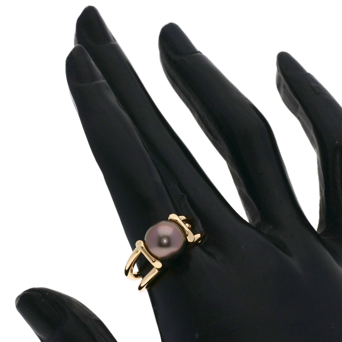 TIFFANY&Co. Hardware Pearl Pearl Ring K18 Pink Gold Ladies [Used]