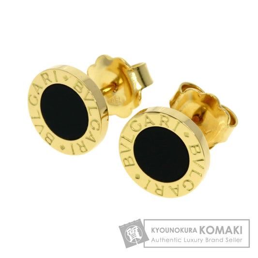 BVLGARI BVLGARI BVLGARI Onyx earring K18 Yellow Gold Ladies [Used]