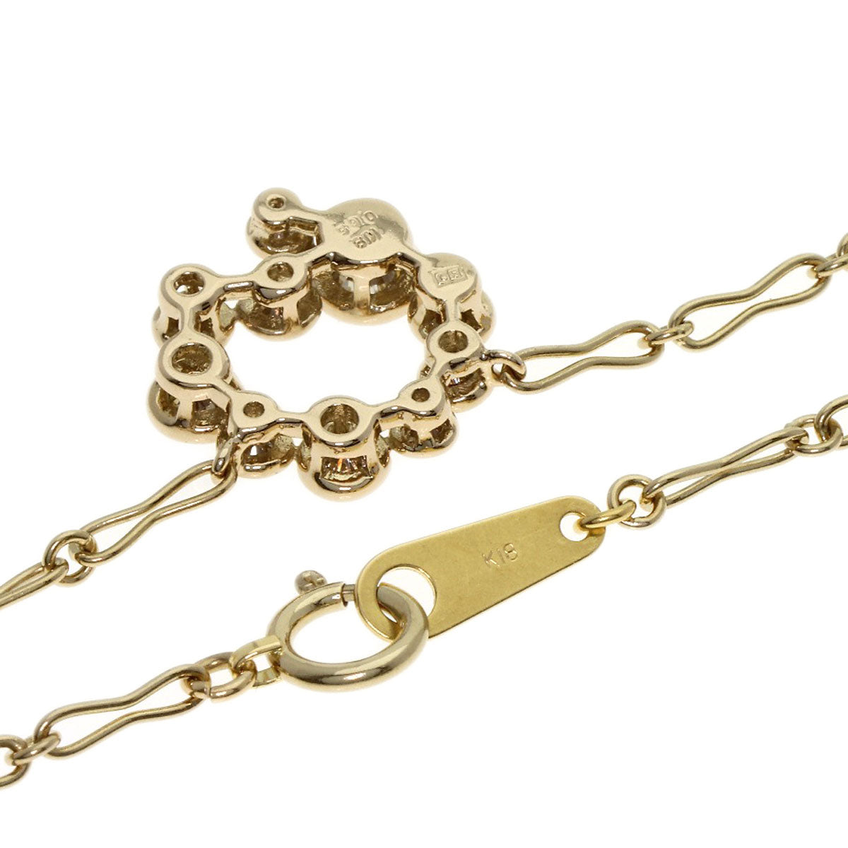 Kashikey Brown Diamond Necklace K18BG Ladies [Used]