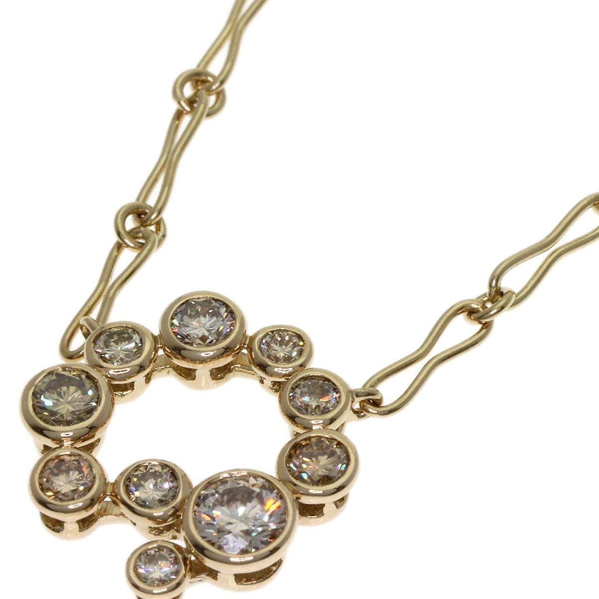 Kashikey Brown Diamond Necklace K18BG Ladies [Used]