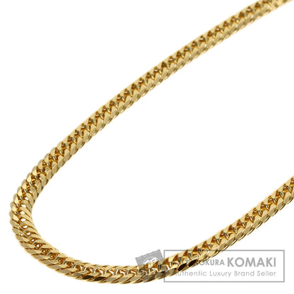 Curb chain Kihei W6 side Necklace K18 Yellow Gold 20.3g　Ladies