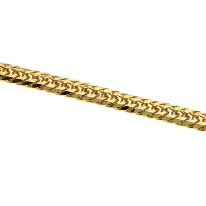 Curb chain Kihei W6 side Necklace K18 Yellow Gold 20.3g　Ladies